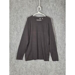 Mossimo‎ Mens XL Black Long Sleeve Crew Neck Sweater 100% Cotton Casual Oversize